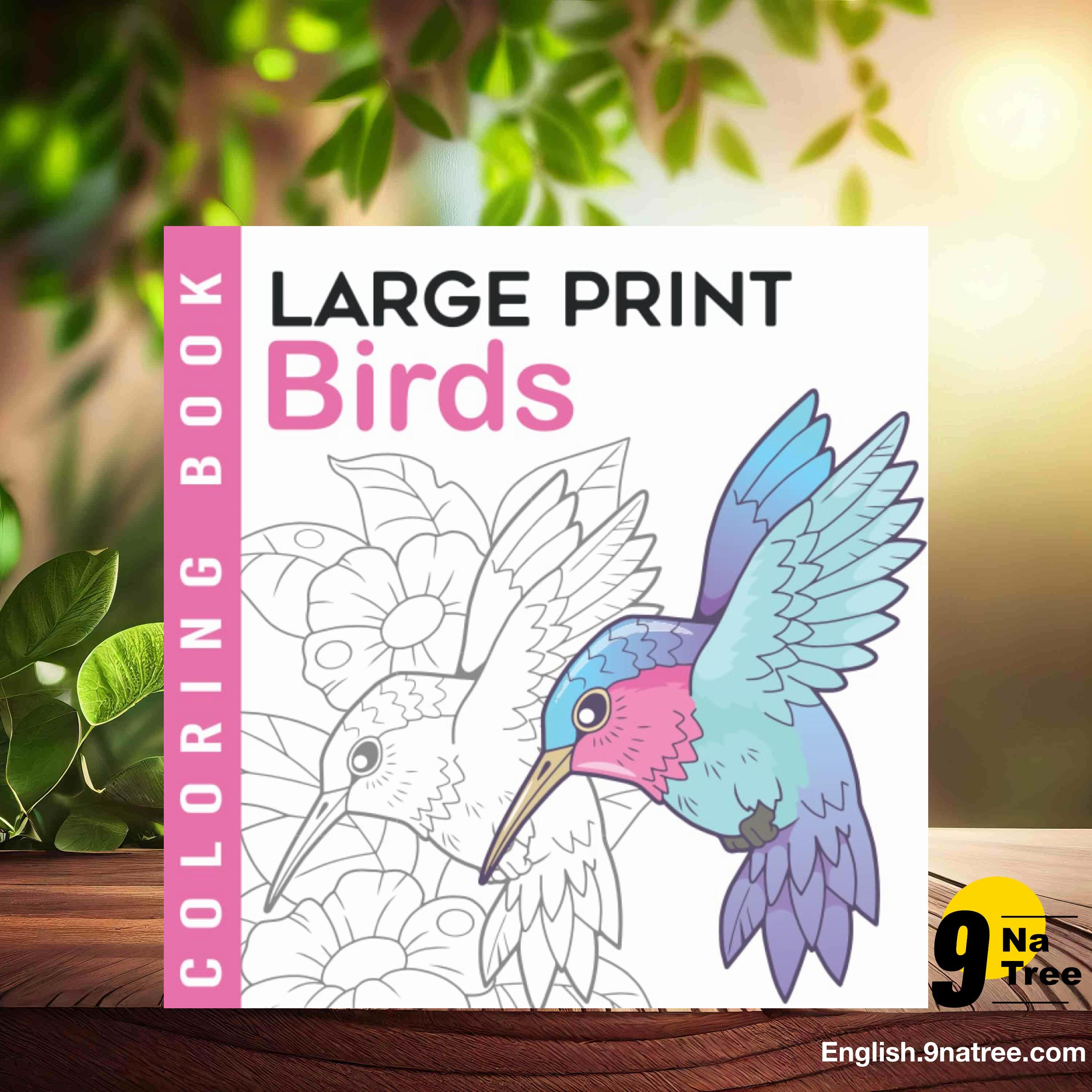 [Review] Large Print Coloring Book | Birds (Claire Bouchard) Summarized. episode artwork