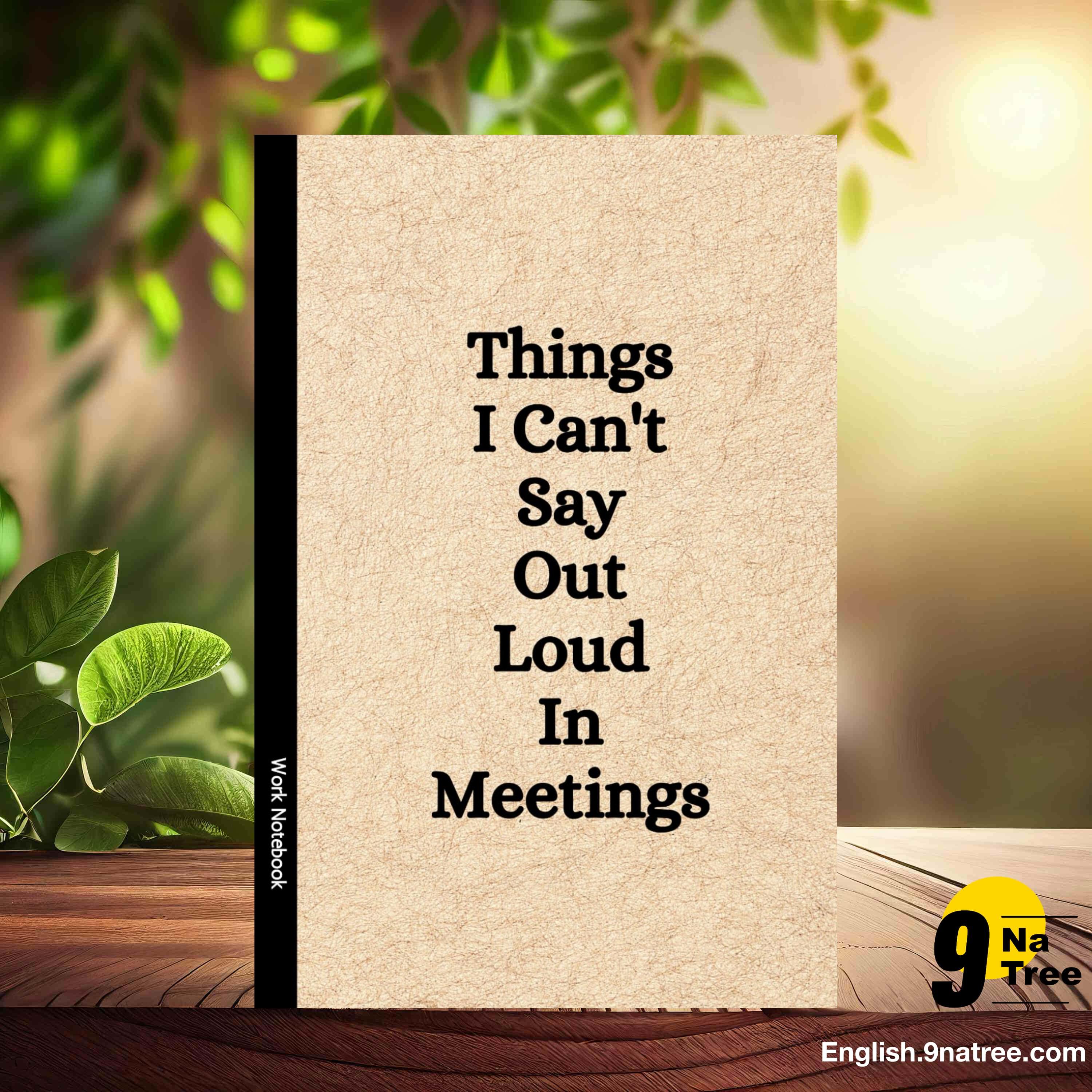 [Review] Things I Can't Say Out Loud In Meetings (Taylor A. Wilde) Summarized. episode artwork