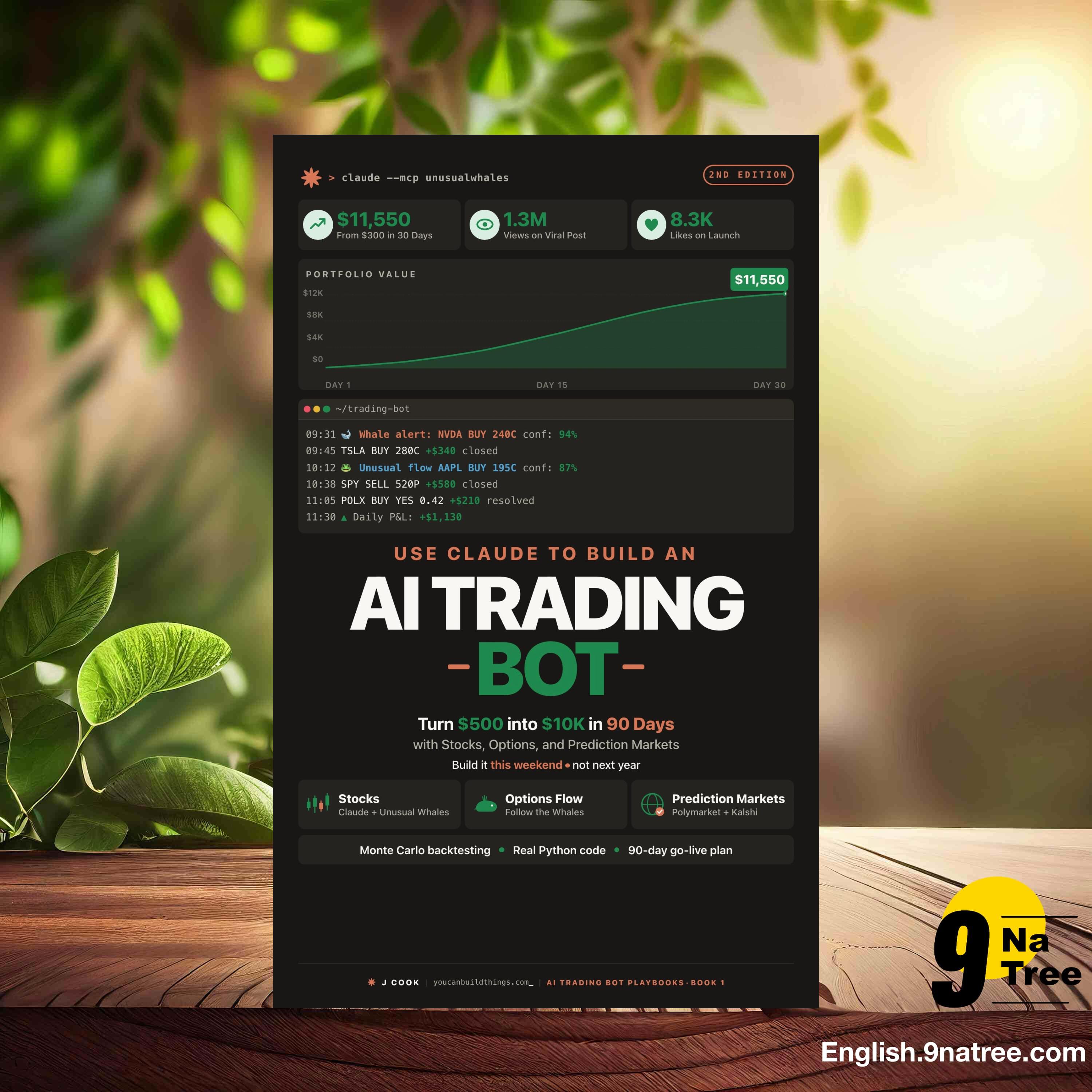 [Review] Use Claude to Build an AI Trading Bot (J Cook) Summarized. episode artwork